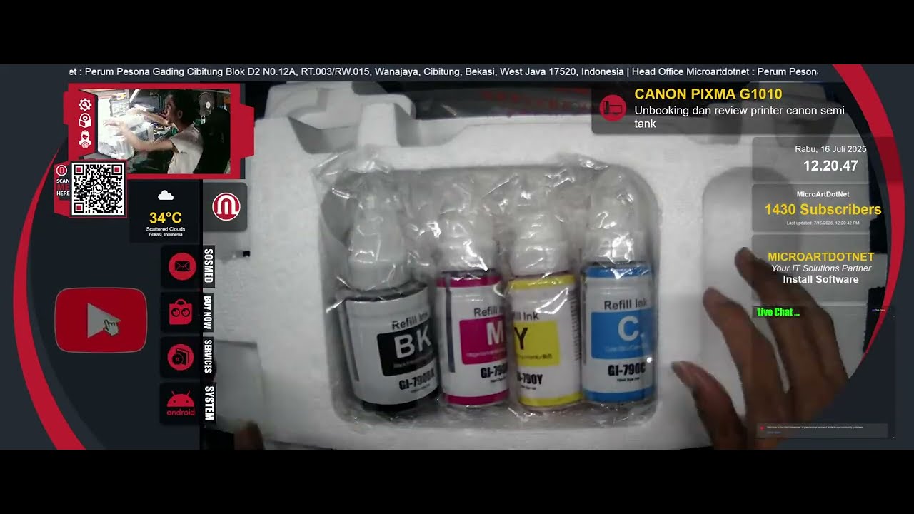 Unboxing & Review Canon PIXMA G1010 Terbaru | Printer Hemat Tinta & Cocok Untuk Usaha Rumahan