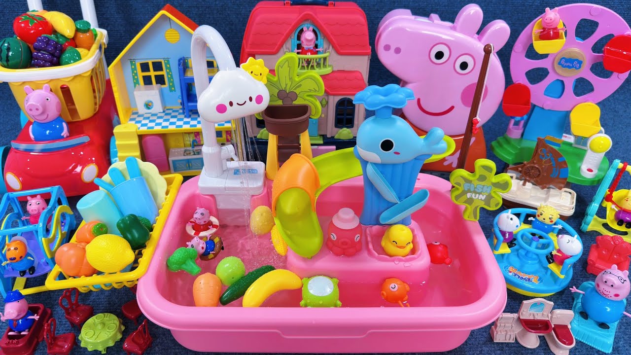 16 Minutes Satisfying with Unboxing Cute Peppa Pig Ferris Wheel Collection Toys ASMR | Review Toys