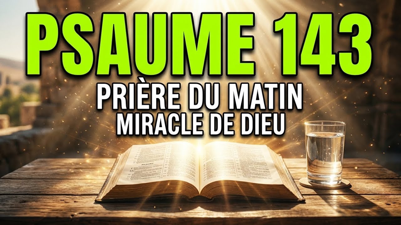 PRIÈRE DU MATIN – Psaume 143 Pour Recevoir Miracle de Dieu, Victoire et Protection Divine
