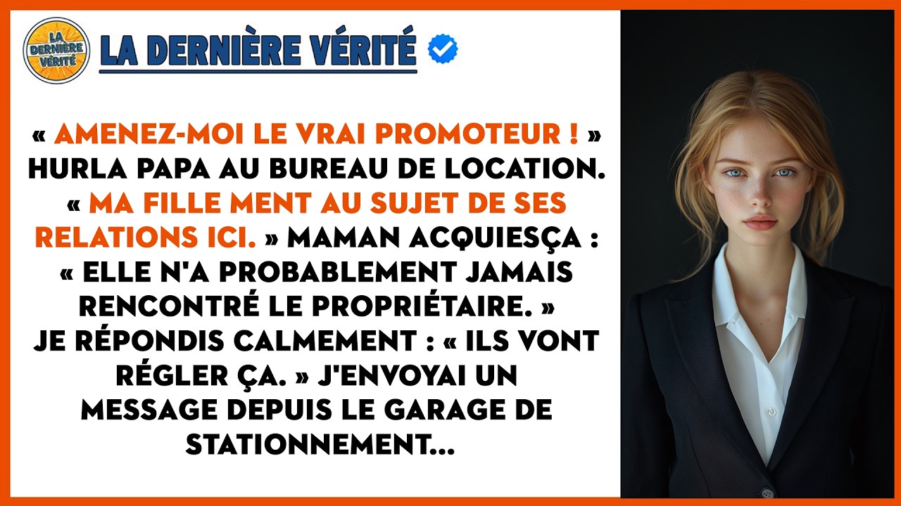 Papa A Exigé Que Le Promoteur Valide Son Bail. J'ai Envoyé Un Texto À Mon Gestionnaire...