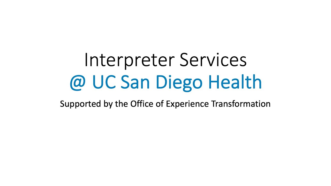 Language Matters at UC San Diego Health