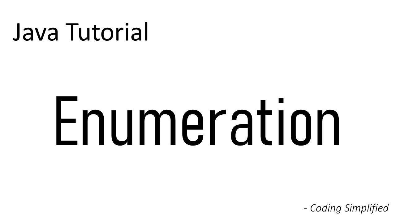 Java Enumeration Implementation