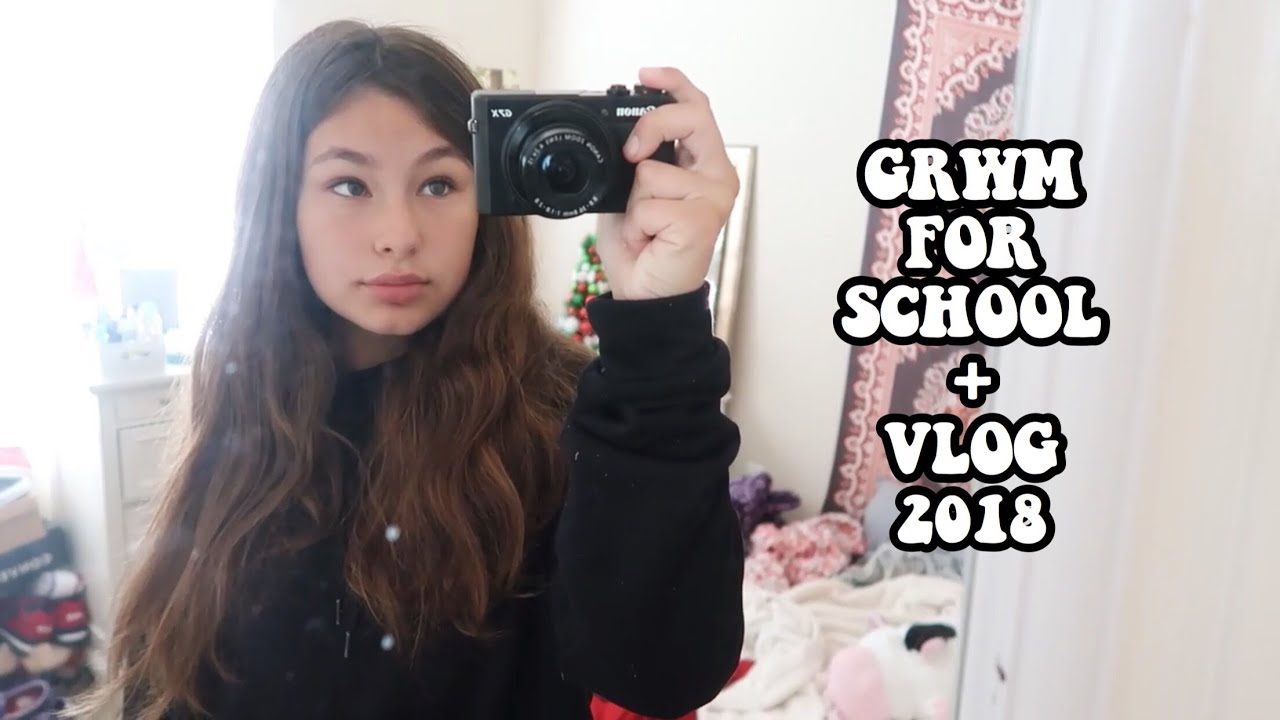 GET READY WITH ME FOR SCHOOL + VLOG 2018 (FRESHMAN)