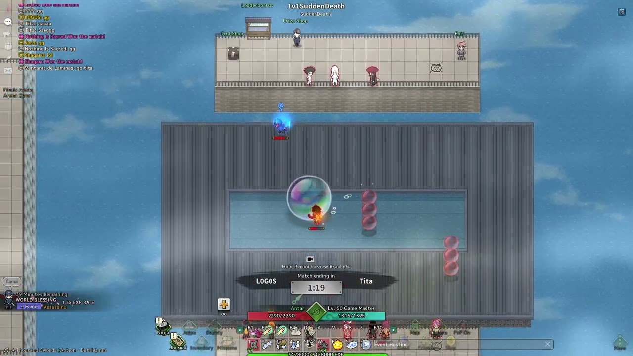 1v1SuddenDeath Hawk server Nin Online