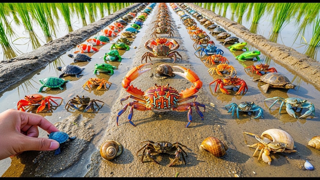 POV Crab Catching in Thick Mud! Bare Hands Only (Crazy Satisfying)