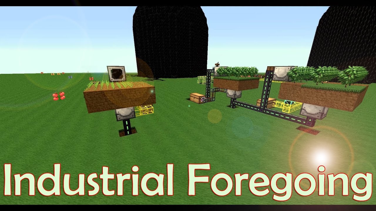 INDUSTRIAL FOREGOING: Automated TREE / WHEAT FARM - easy explained