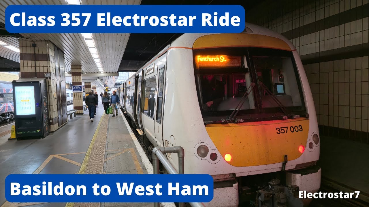 c2c Class 357 Electrostar Ride from Basildon to West Ham