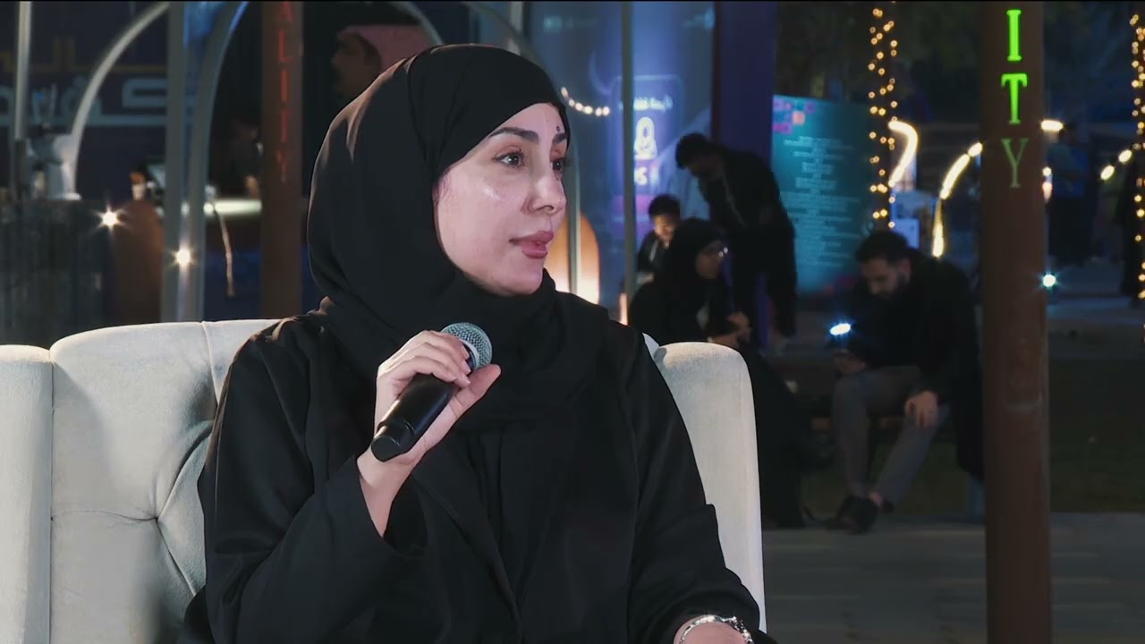 استديو مهرجان ليالي كفو التفاعلي يستضيف سعادة وكيلة الجامعة للتطوير والشراكات الدكتورة أنوار الظفيري