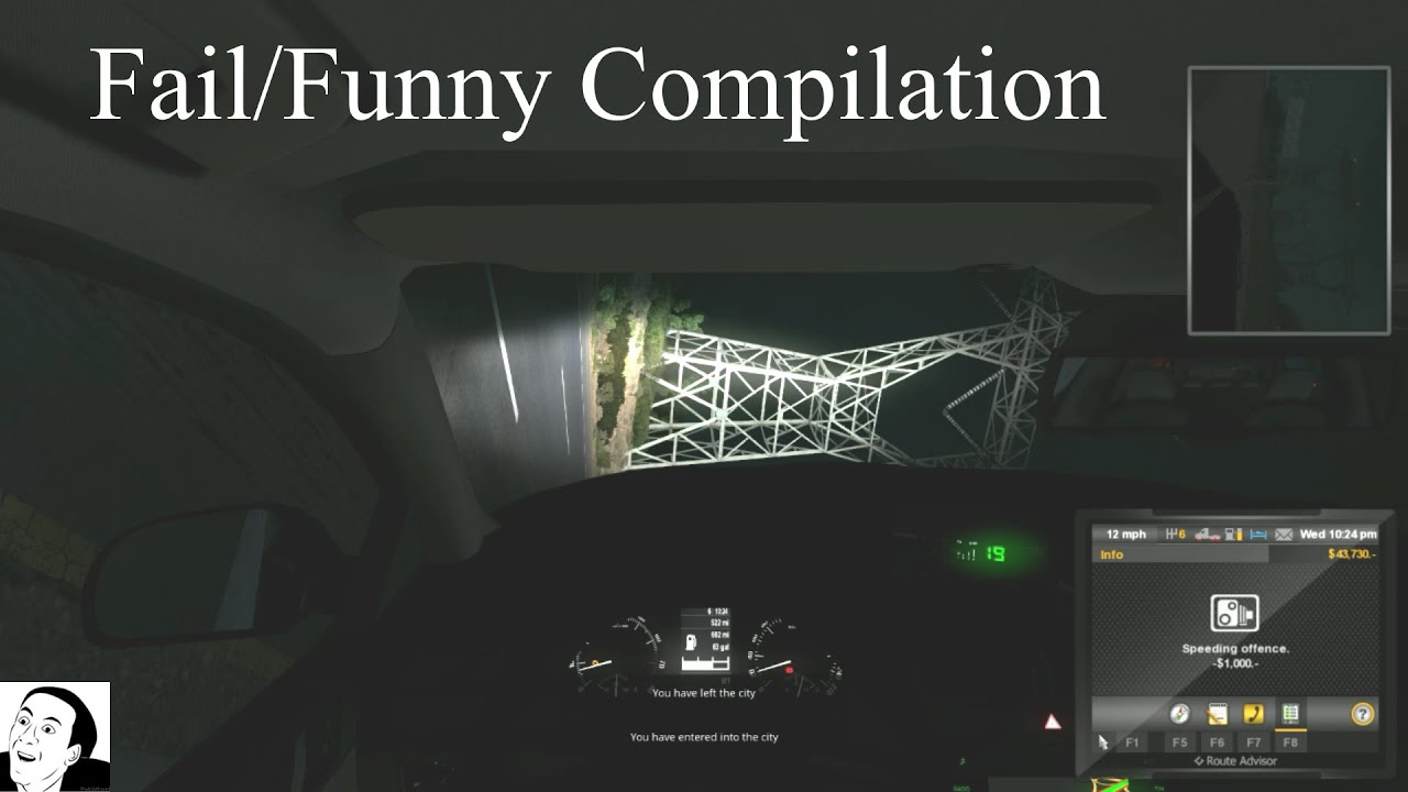 ETS2 & ATS MP - Random Fails and Funny Stuff Compilation