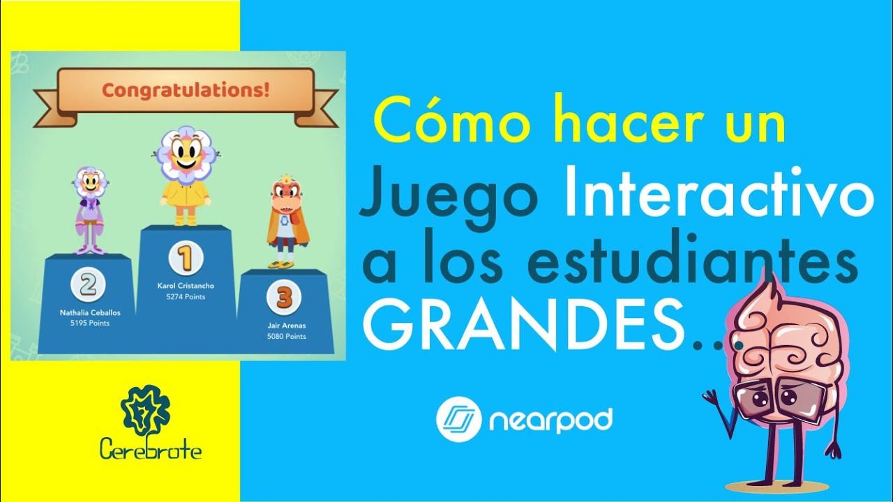 Como hacer un juego interactivo para estudiantes de colegio o universidad que los divierta Nearpod
