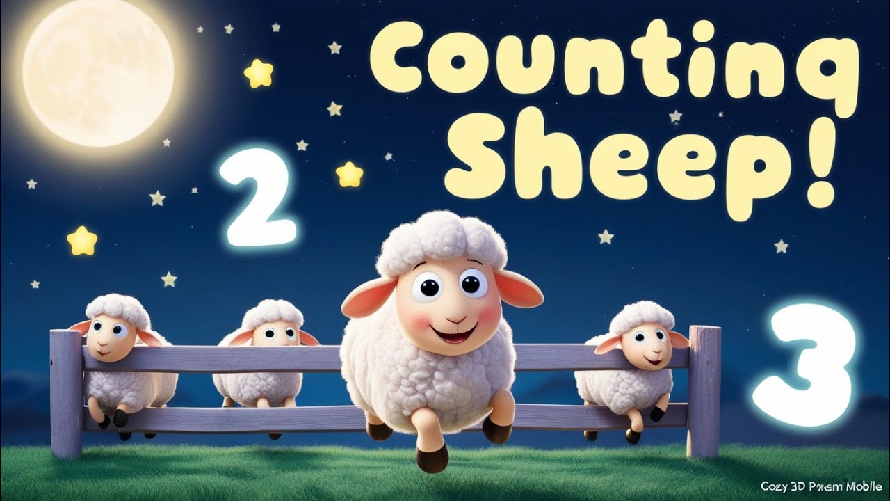 Baa Baa Counting Sheep 🐑🌙 | Sleepy Counting Song for Kid