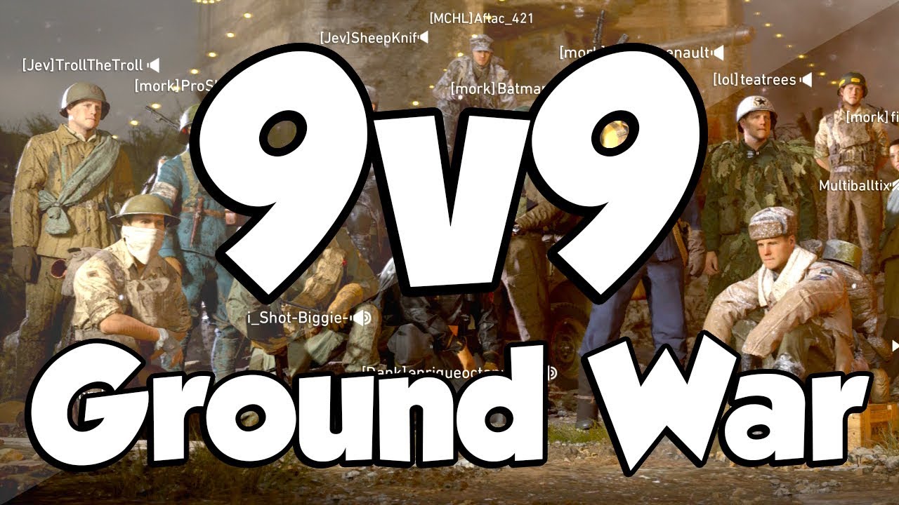 НАЗЕМНАЯ ВОЙНА! (Call of Duty WW2 9v9)