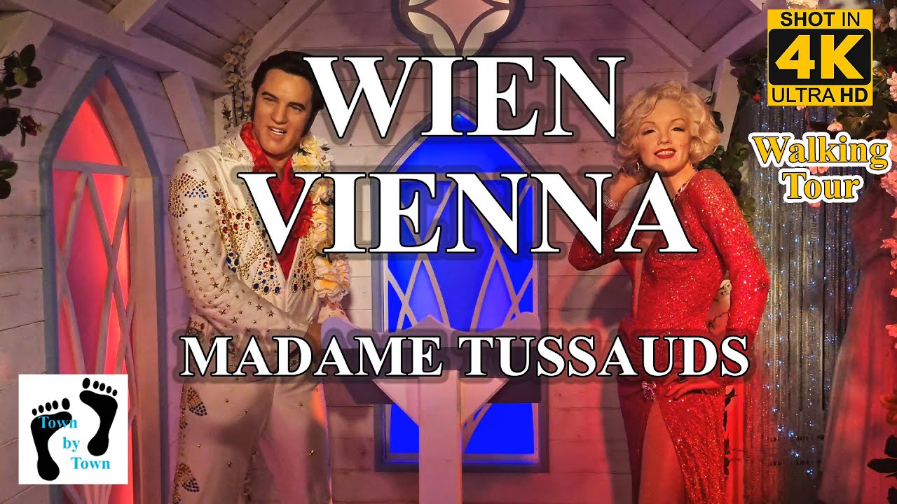 💥Madame Tussauds Wax Museum, Walk of Stars, Vienna, Wien, Wachsfiguren, Prater, City Walk, 4k, 60fps