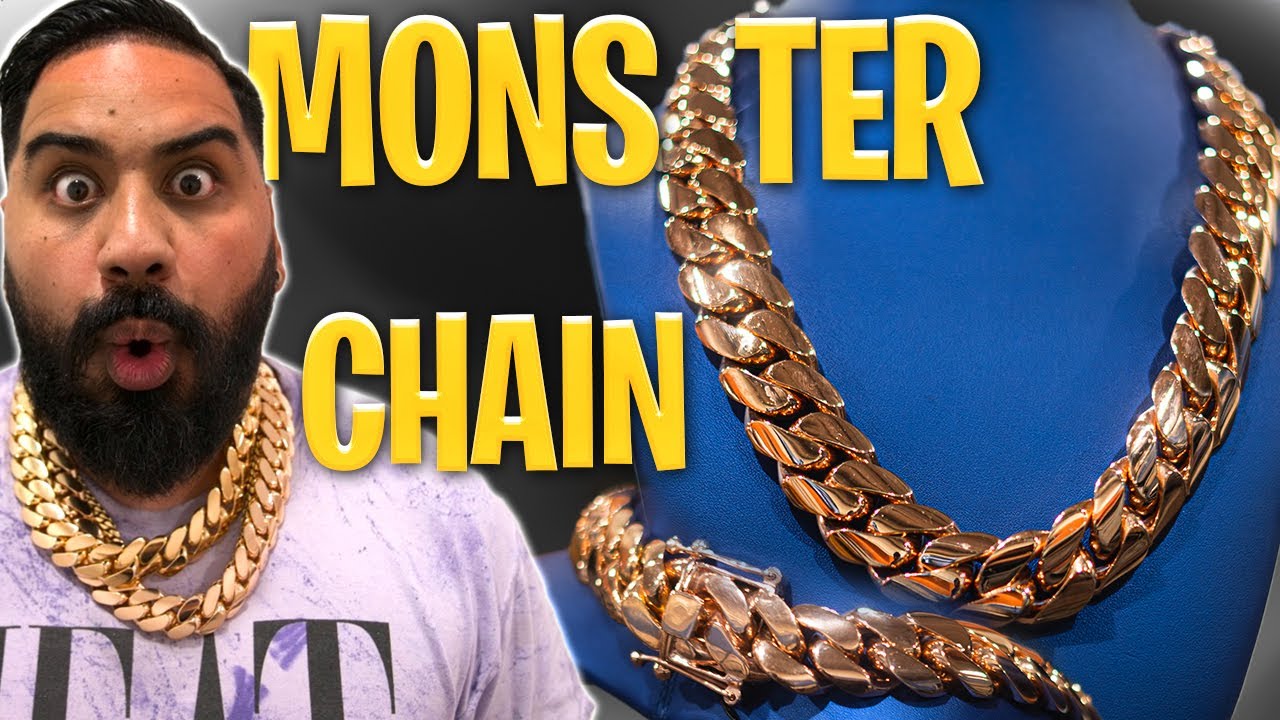 Making a MONSTER!! Over 1 KILO of GOLD Miami Cuban Link Chain
