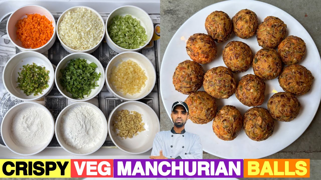 वेज मंचूरियन का पकोड़ा कैसे बनाये | Veg Manchurian Balls | Veg Manchurian | Azam chef 