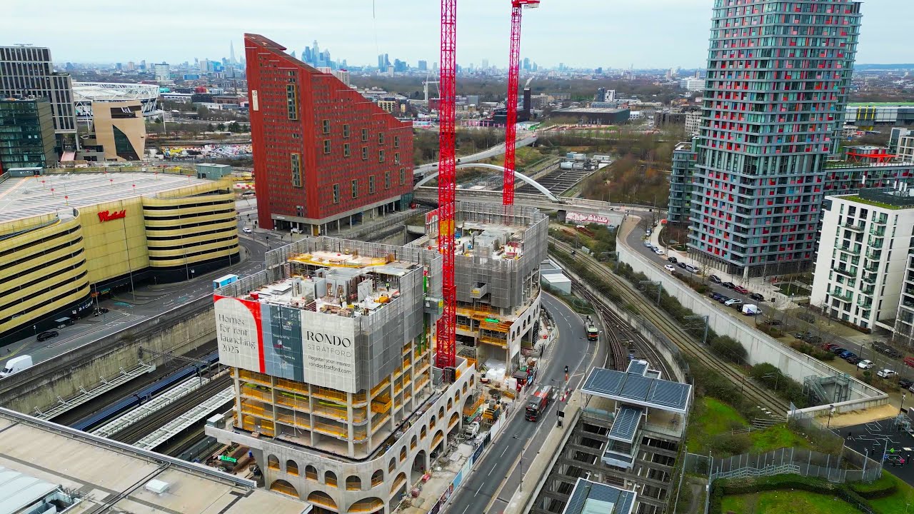 [4K] Stratford | London by Drone