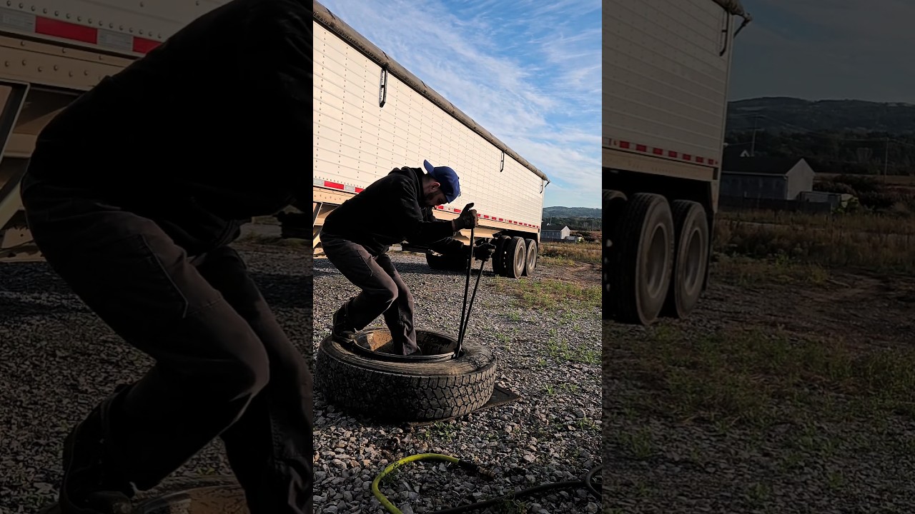 Inside Dual Truck Tire Change 🥷🔥