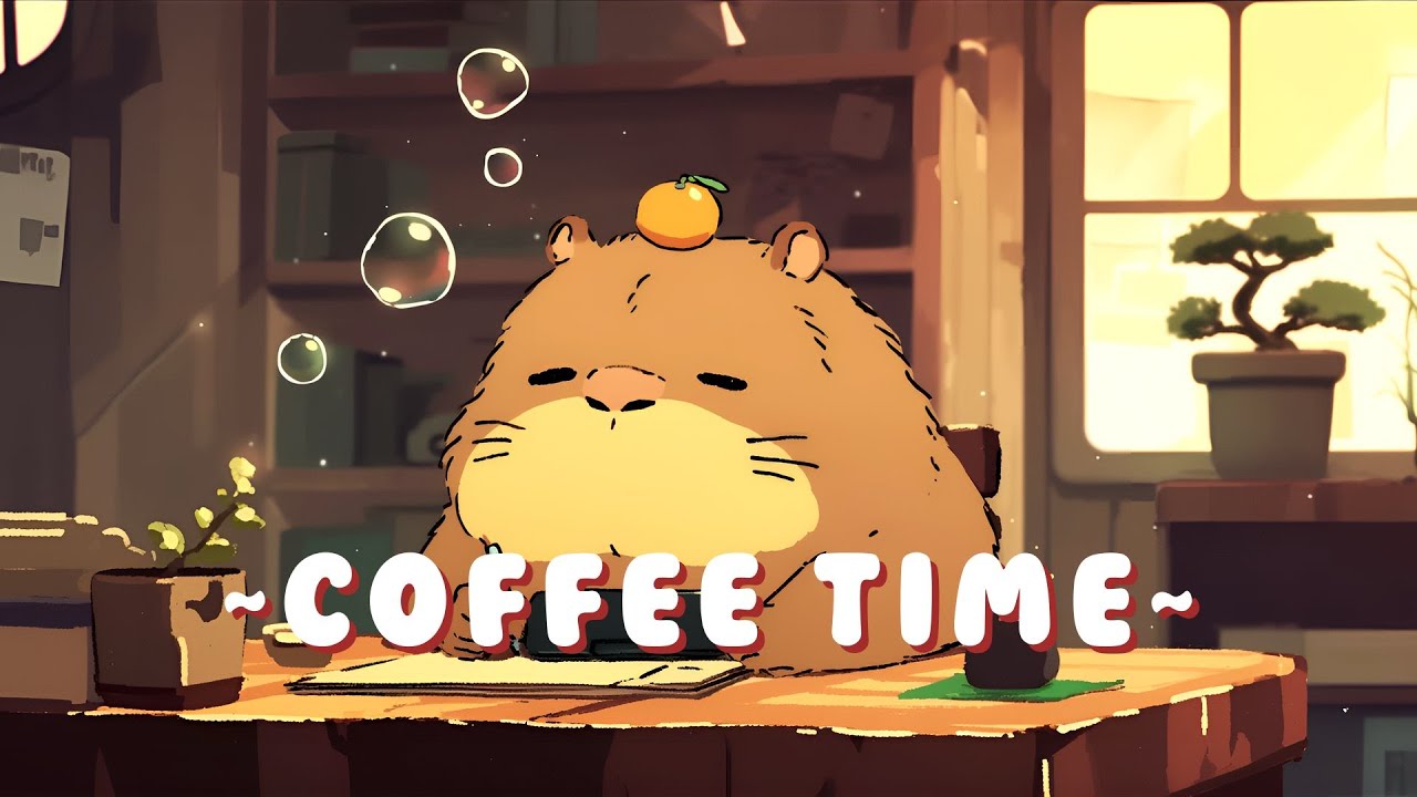 [Full Hour] Capybara Beats & Lofi - Calm Music for Focus & Study ~ Calm Energy ~ 🌸 ☕