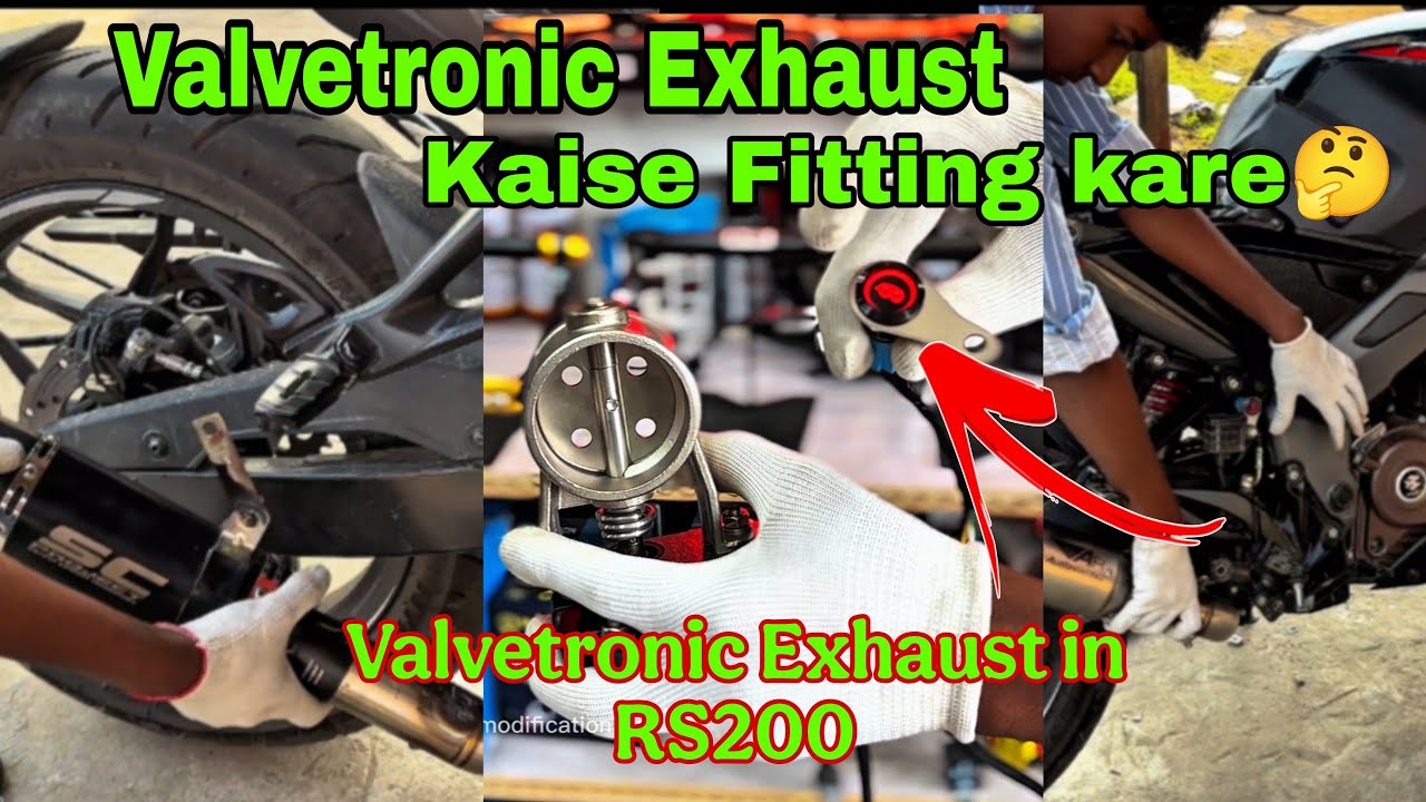 How to Install Valvetronic in bike || RS200 bs7 Valvetronic exhaust 🥰 #viral #bikeaccessories 