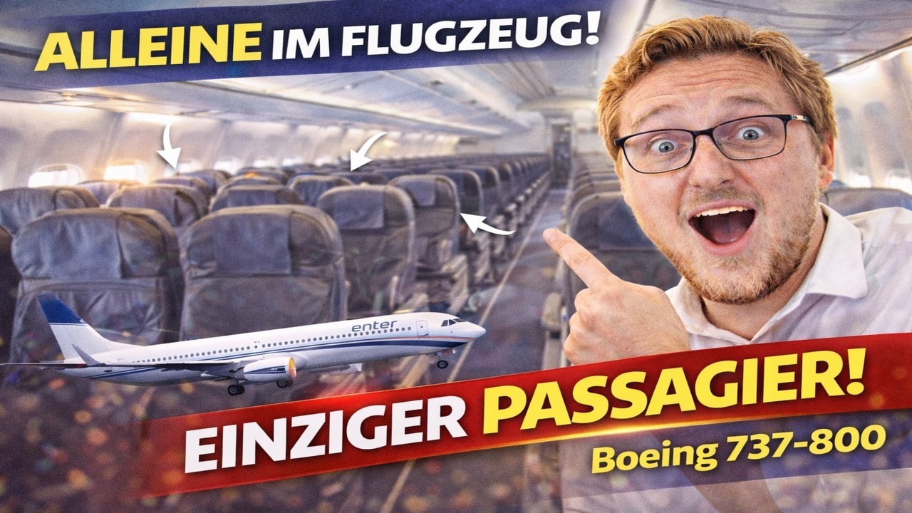Der EINZIGE PASSAGIER an Bord! Enter Air Boeing 737-800