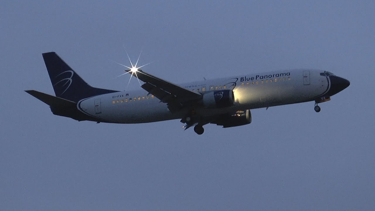 Blue Panorama Airlines Boeing 737-4Q8 EI-FVA - Katowice Pyrzowice (KTW/EPKT) - 18.03.2019 r.