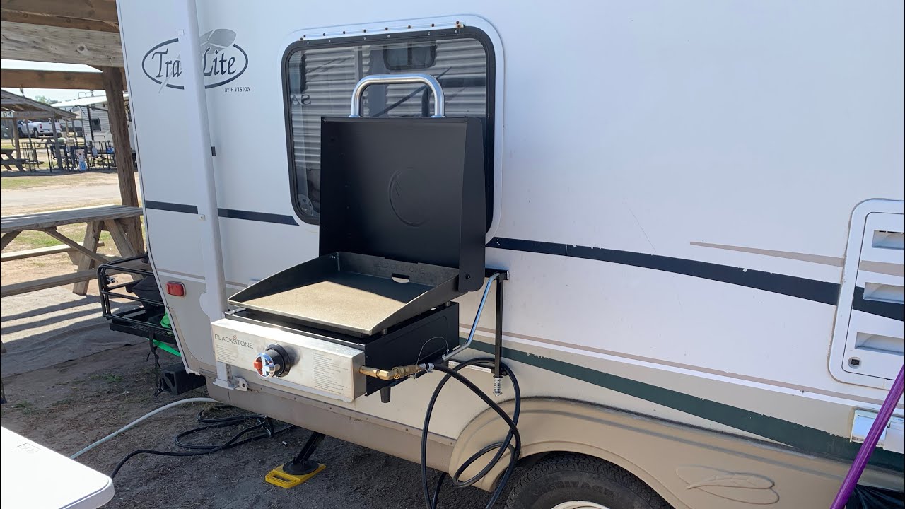 Mount 17” Blackstone griddle on RV Camper