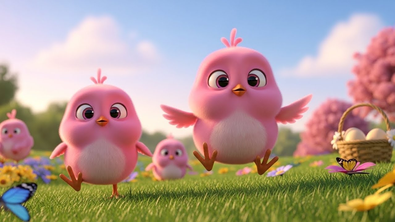 This Is Pink Chicks! | Fun Animal Nursery Rhyme for Kids | Songs & Rhymes for Children