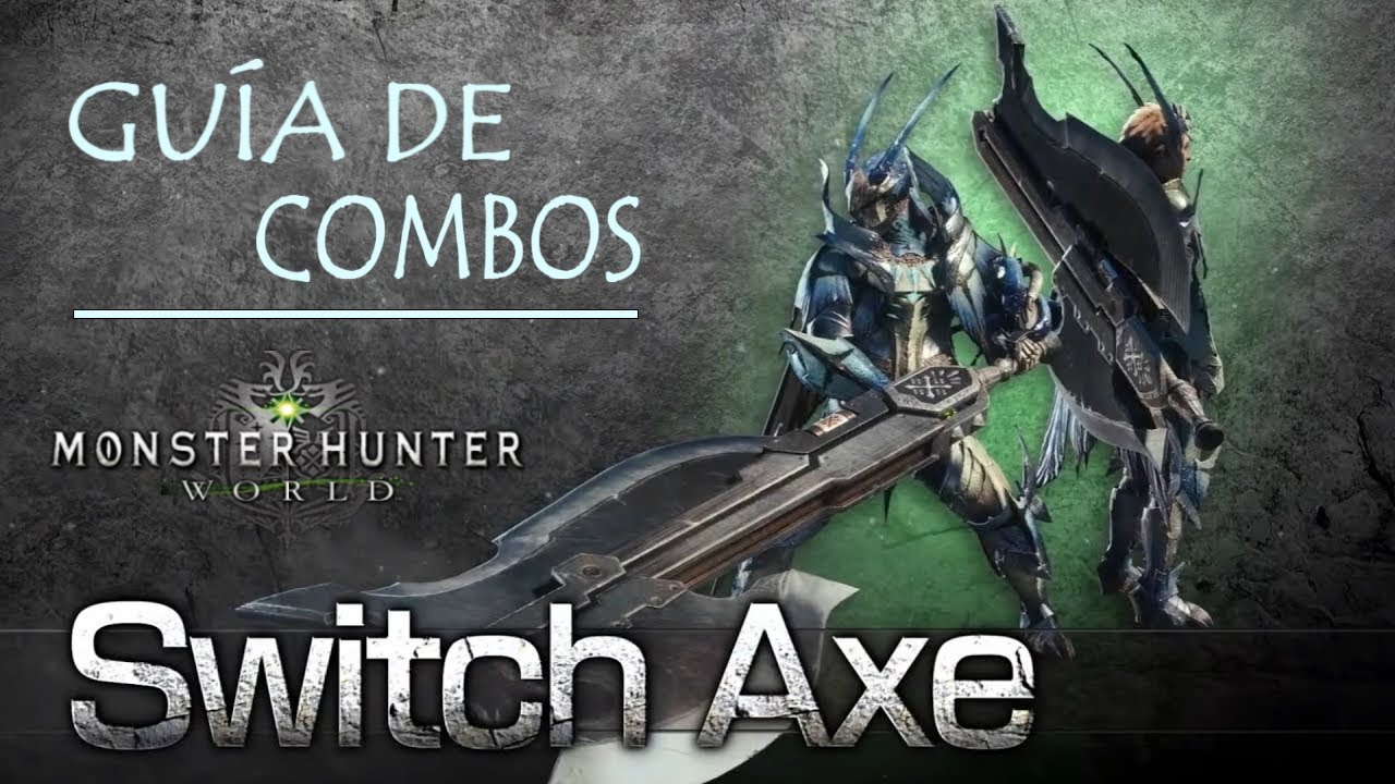 GUÍA: como usar HACHA ESPADA - Monster Hunter World (Gameplay Español)