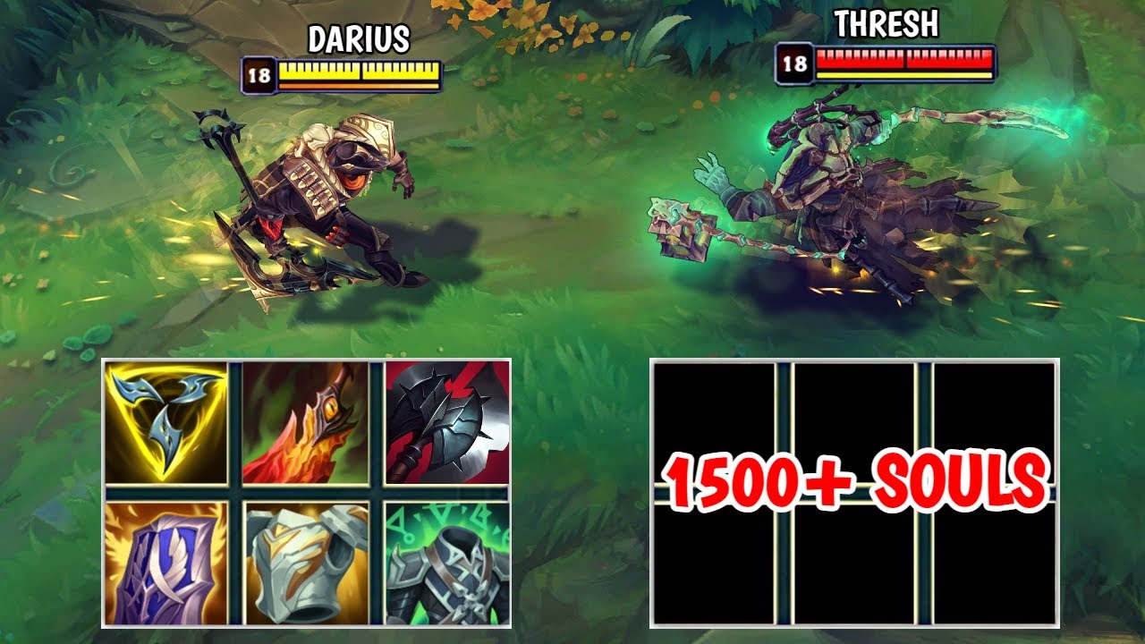 1500+ SOULS NO ITEM THRESH vs FULL BUILD DARIUS FIGHTS & Best Moments!