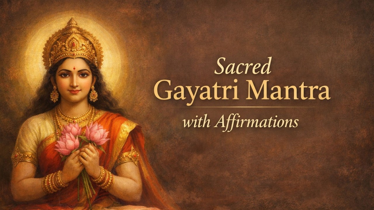 Gayatri Mantra 🌞 With Affirmations | Indian Mantra Music for Inner Guidance & Clarity | Shanti Space