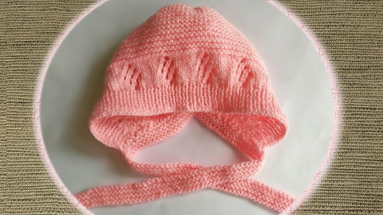 GORRO OU TOUCA CHARLOTTE EM TRICÔ de 0 a 3 meses