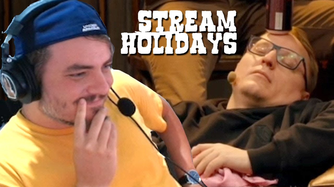 Maddison and Khovansky watch Voodoo and the Sleeping Businessmen stream.