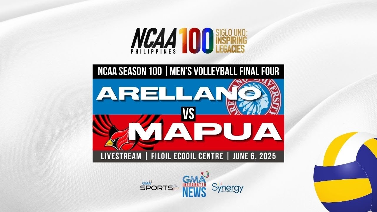 Arellano vs. Mapúa (Men's Volleyball Final Four) | NCAA Season 100
