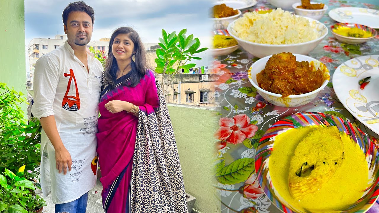 রাজশ্রীর জন্মদিনে জমিয়ে ভুরিভোজ🎂 | মটন কষা, ইলিশ ভাপা, Roasted ভেটকি 😋
