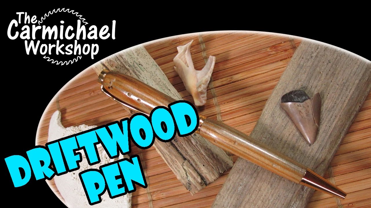 Beach Driftwood Pen - Woodworking Wood Turning Project