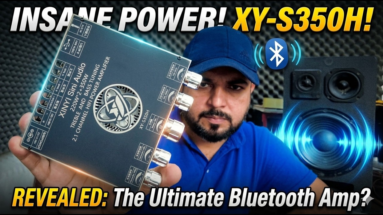 ⚡Massive Power⚡XY-S350H 790W 2.1 Bluetooth Amplifier Unboxing, Review and Sound Test #tpa3251