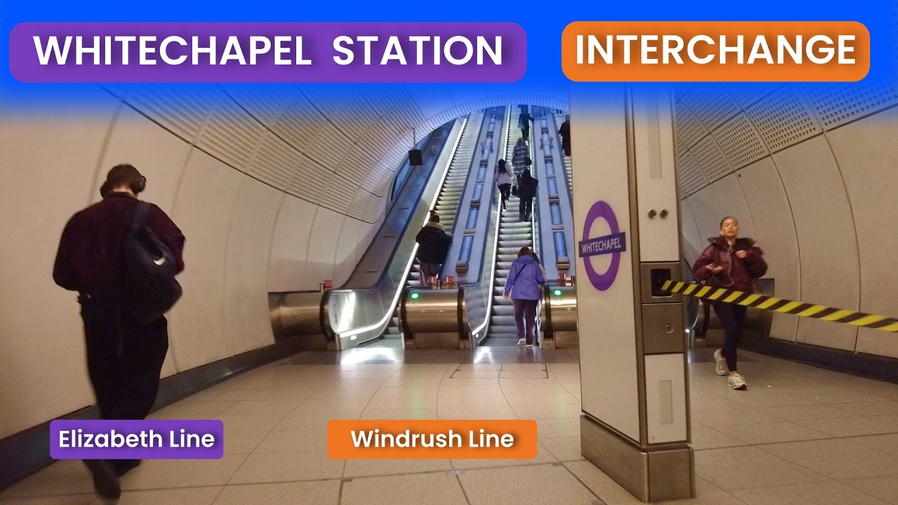 Whitechapel Station Interchange | Elizabeth To Windrush Line (Overground)