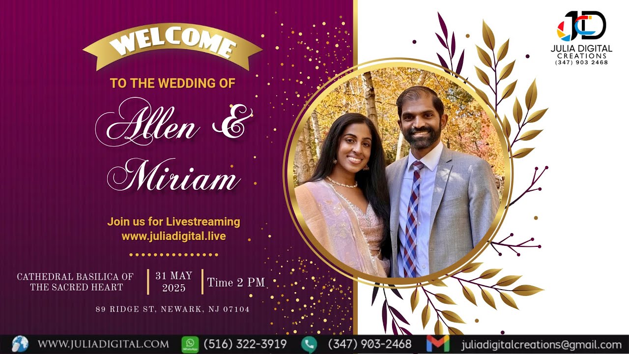 Allen & Miriam Wedding Ceremony Livestream