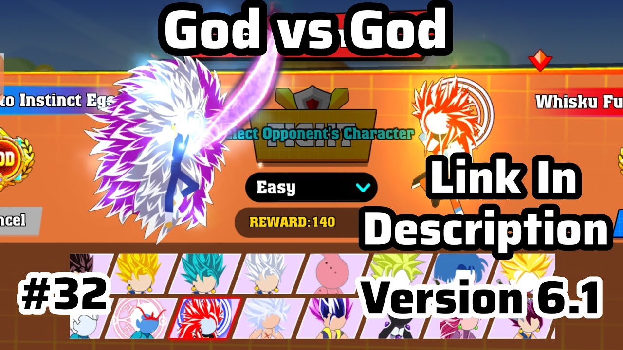 God vs God in stickman battle fight #32 