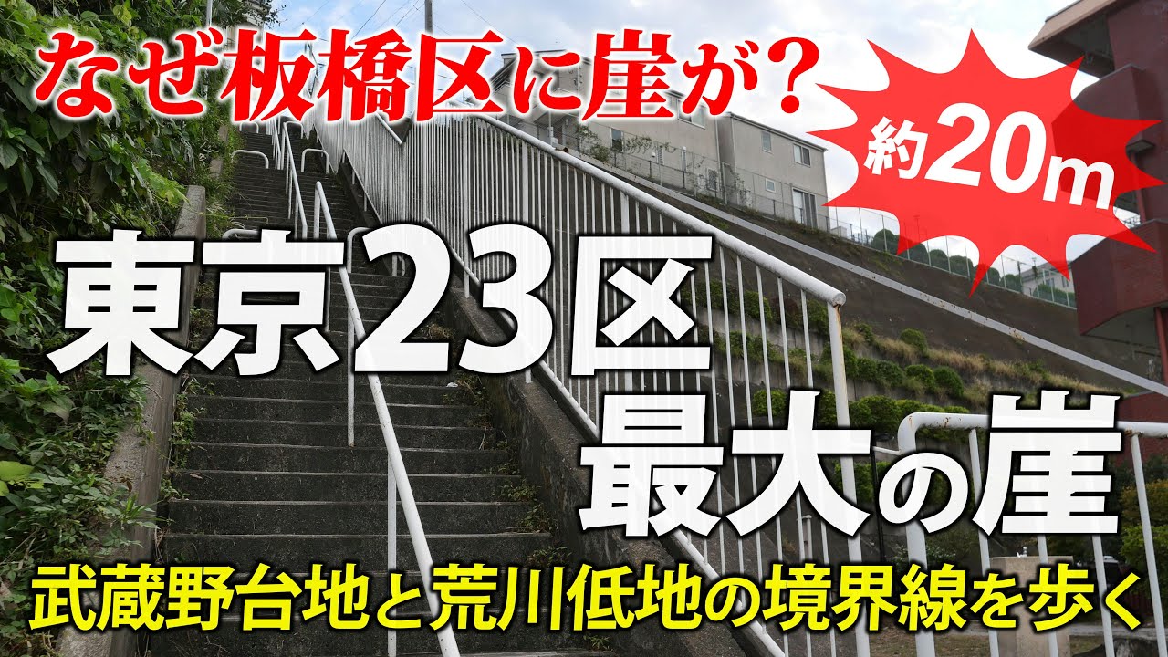 東京･赤塚の崖 ｜ 東京23区最大の崖は､なぜ赤塚に？ 武蔵野台地と荒川低地の境界線
