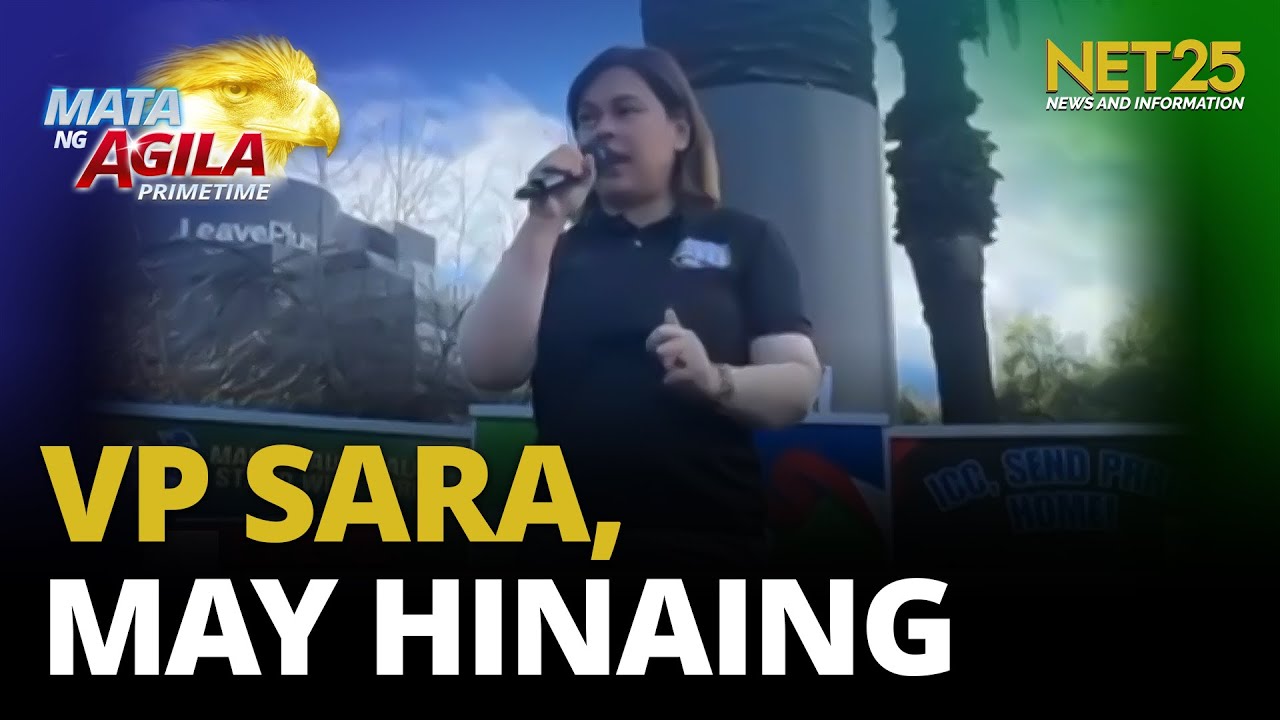 VP Sara, umalma sa ICC at pamamalakad ng Marcos admin
