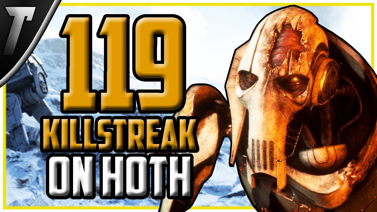 Star Wars Battlefront 2 General Grievous 119 Killstreak (Hoth)