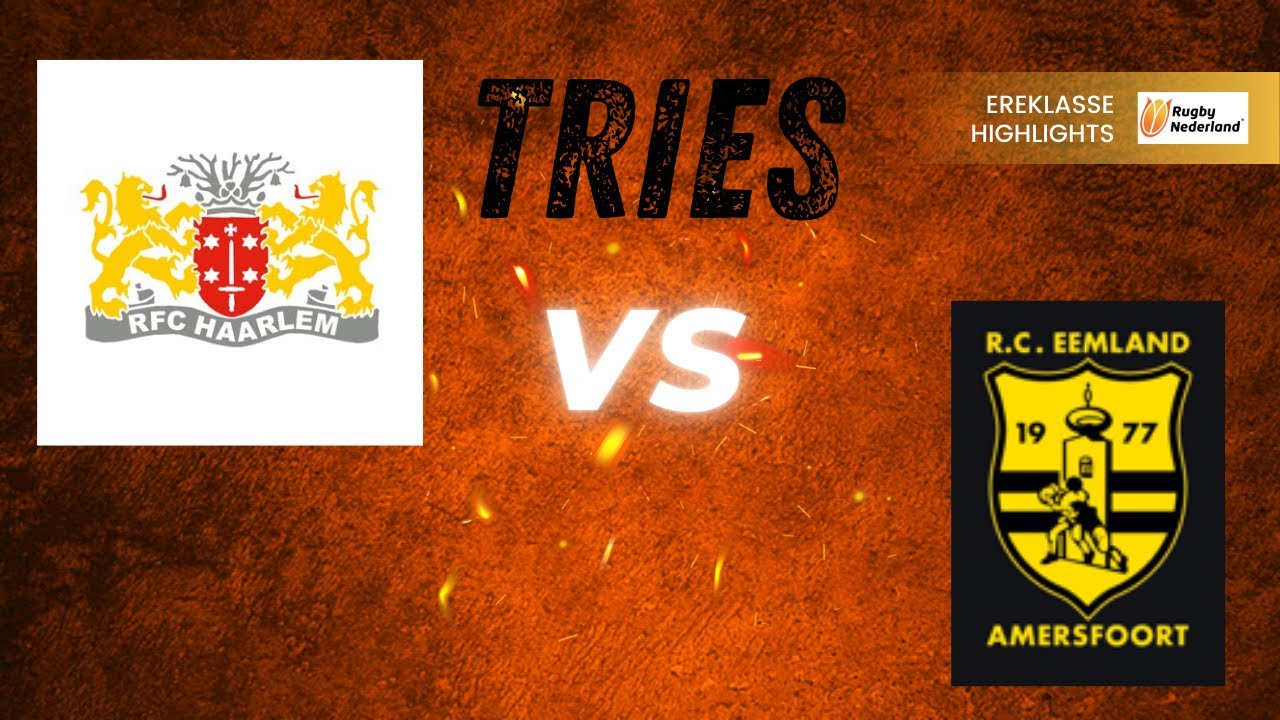Tries from the Haarlem vs Eemland in the Ereklasse 13 Sept 2025