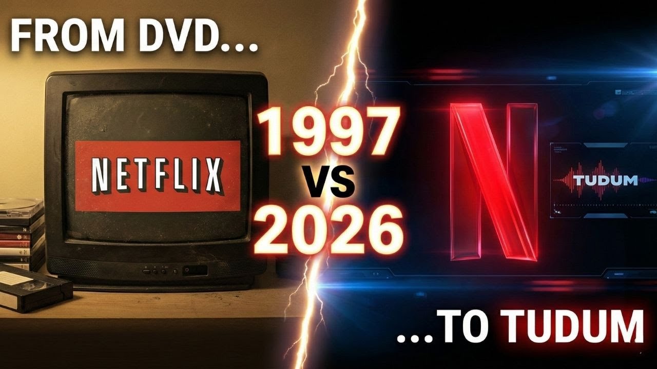 Netflix Logo Evolution 1997–2026 | From DVD to TUDUM – How Netflix Changed History