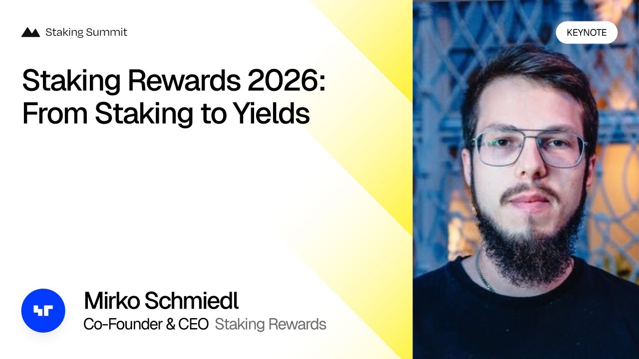 Staking Rewards 2026  From Staking to Yields &mdash; Mirko Schmiedl