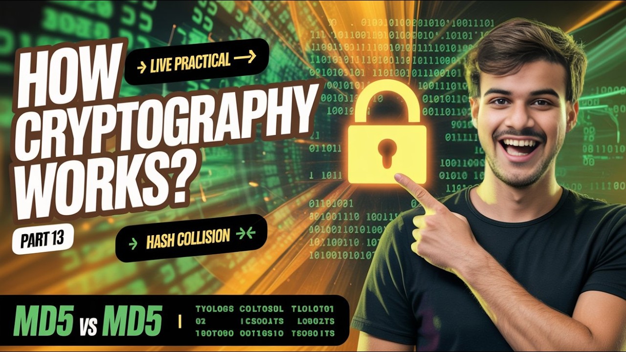 How Cryptography Works? | Live Practical | Hash Collision | Cryptography Full Course | Part 13