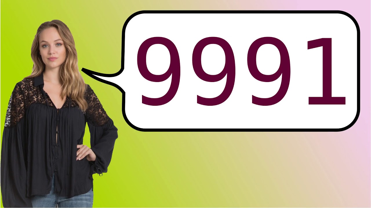 How to say '9991' in French?