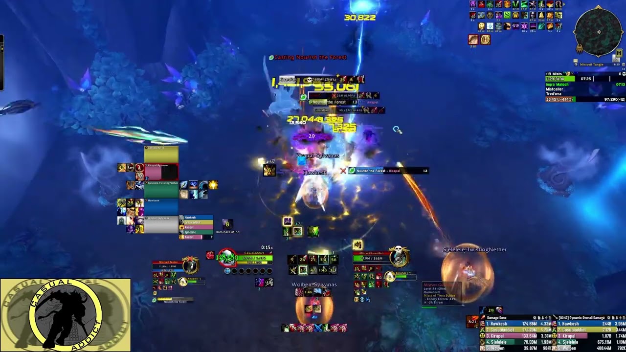 Rank 1 +19 Mists of Tirna Scithe - Casualaddict Rogue WF POV