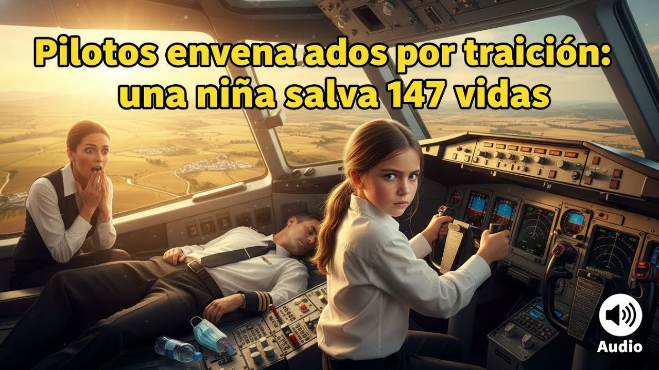 PILOTOS ENVENENADOS EN PLENO VUELO, NIÑA DE 11 AÑOS ATERRIZA EL AVIÓN