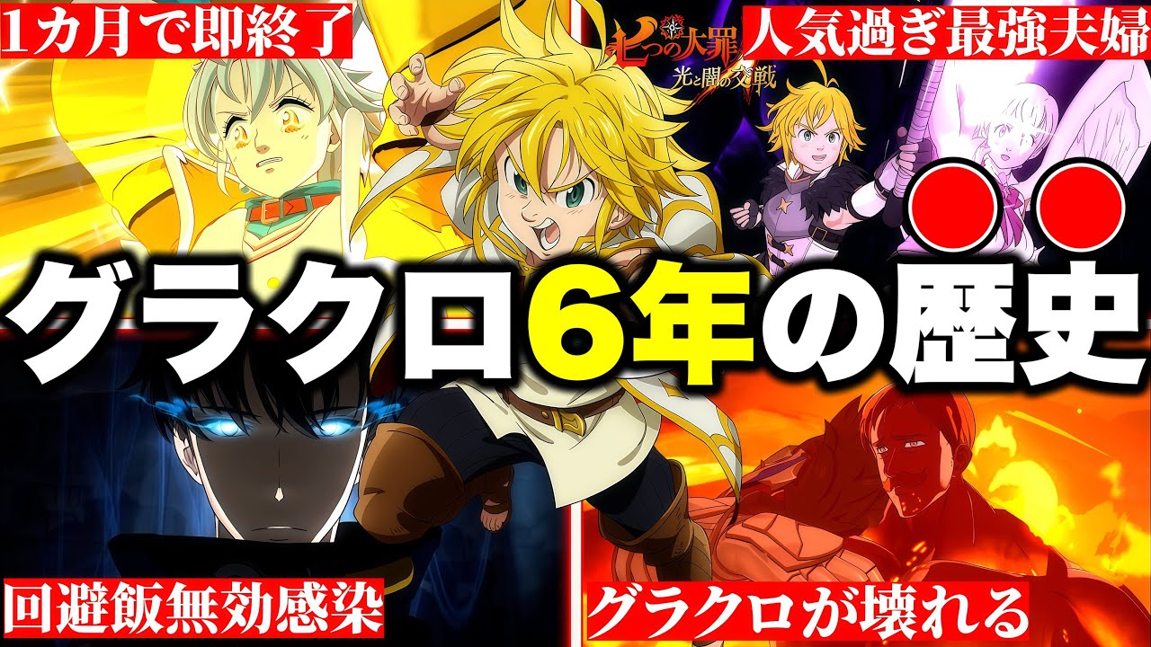 ６分でわかるグラクロ６年間の最強キャラ達【グラクロ】【七つの大罪グランドクロス】